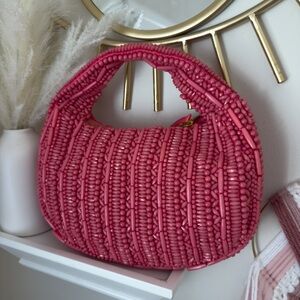 Pink Beaded Women's Bag